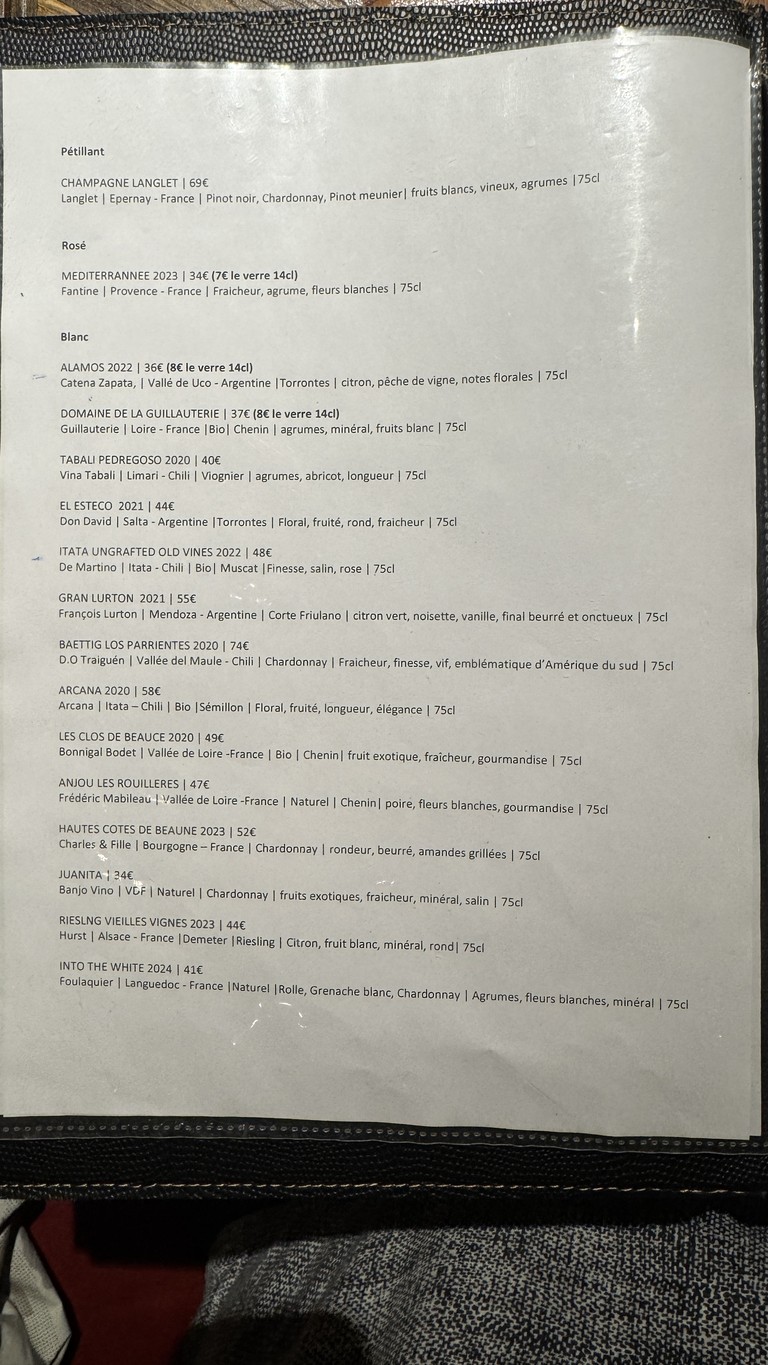 Selva menu 3