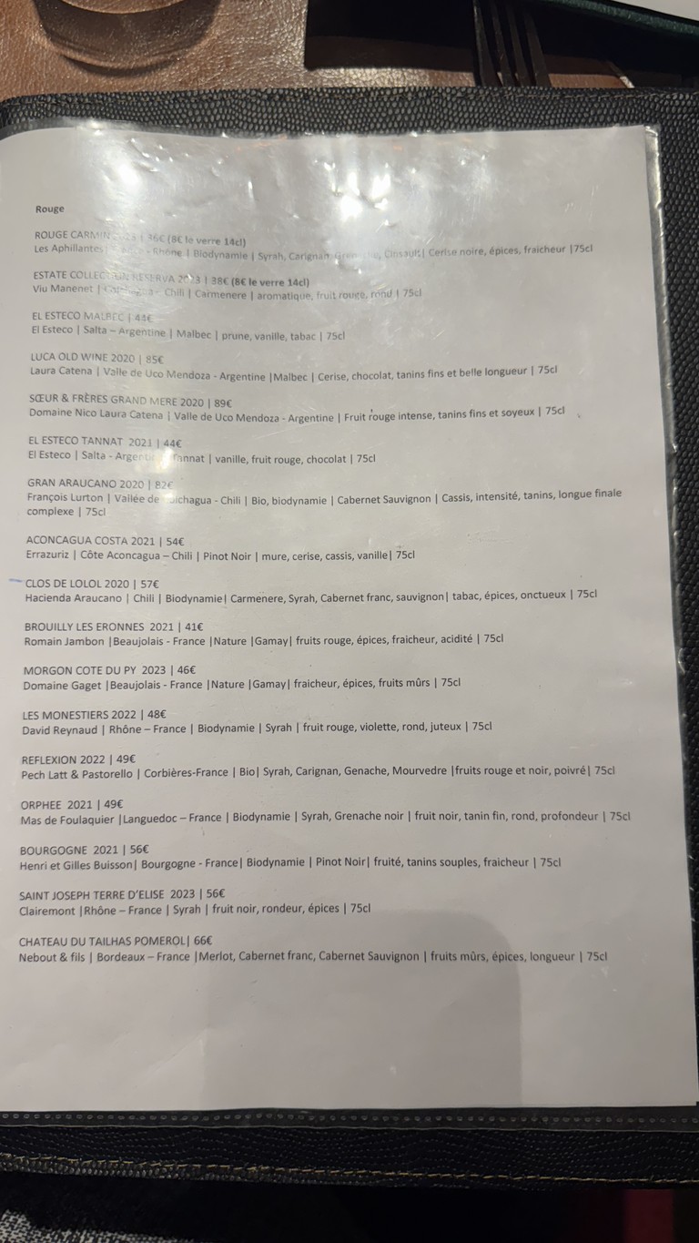 Selva menu 4