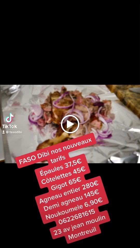 Faso-dibi menu 2