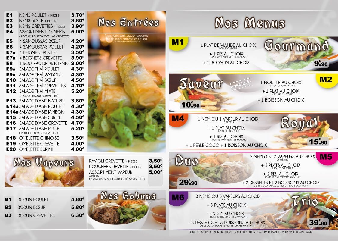 Nem Shop Clamart menu 1