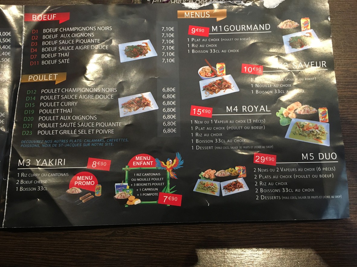 Nem Shop Clamart menu 3