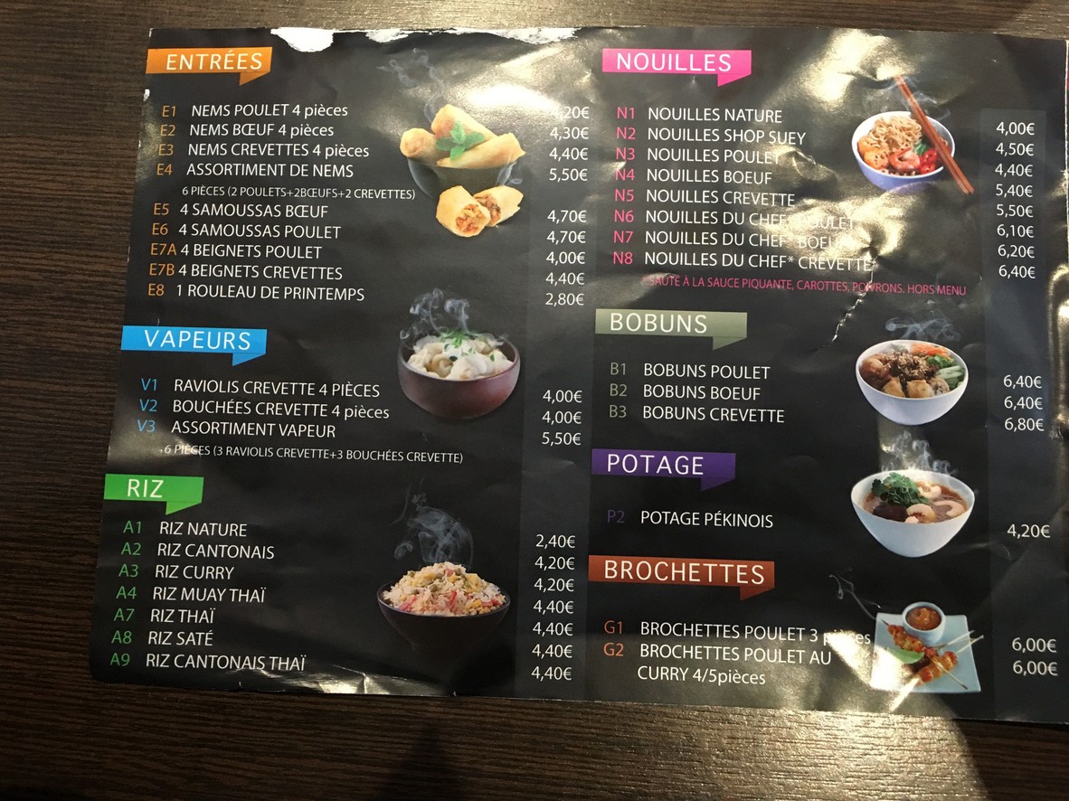 Nem Shop Clamart menu 4