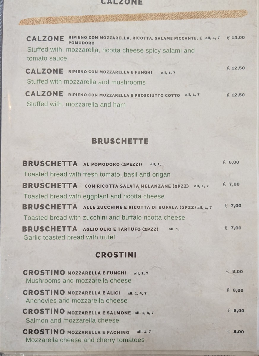 Antica Birreria Viennese menu 2