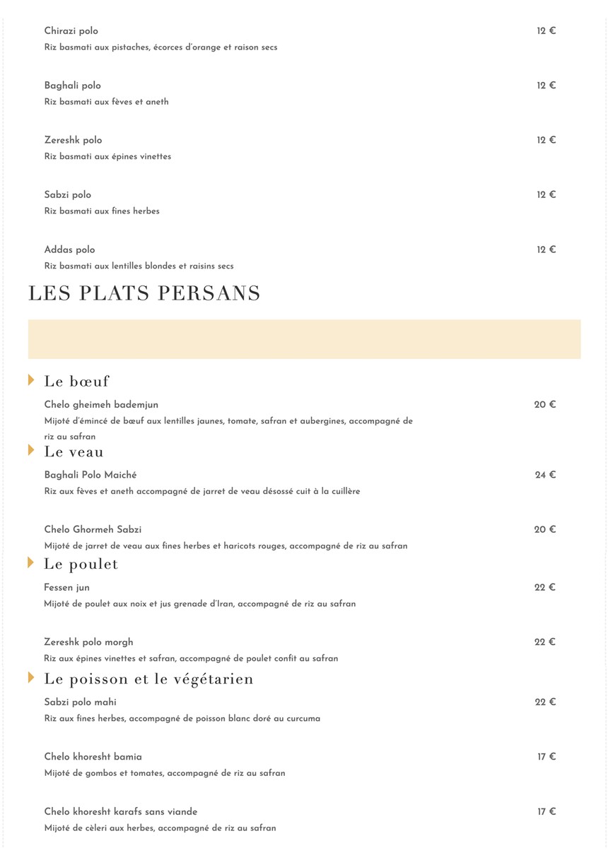 Mazeh menu 4