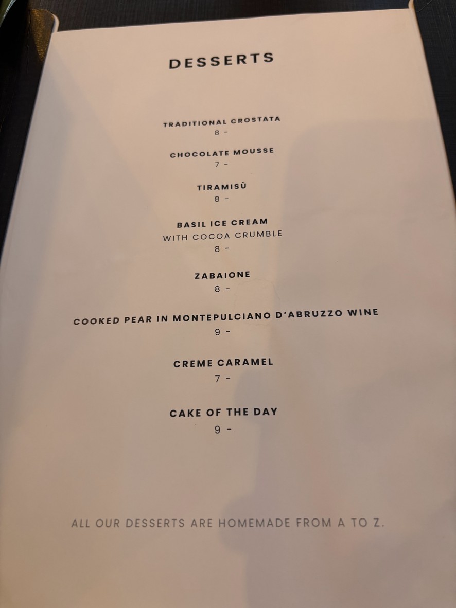 La Carbonara menu 3