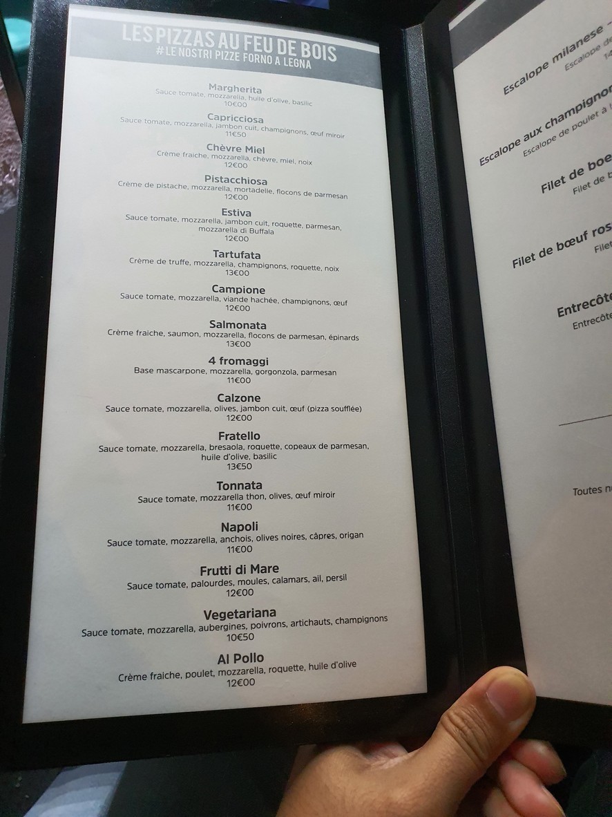 Fratello Restaurant Lounge menu 2