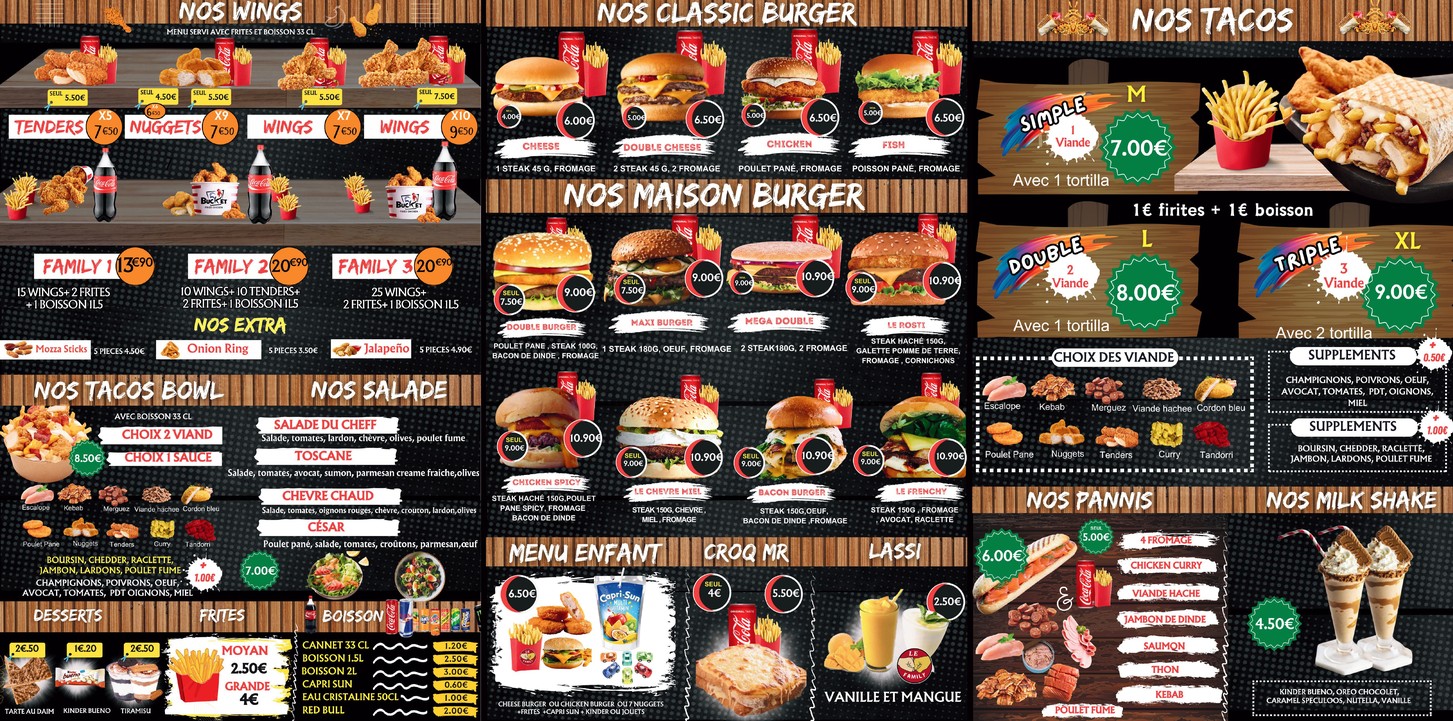 El Family menu 2