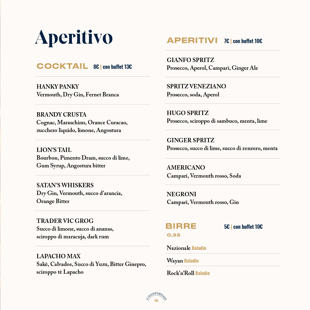 Il Gianfornaio - EUR menu 8