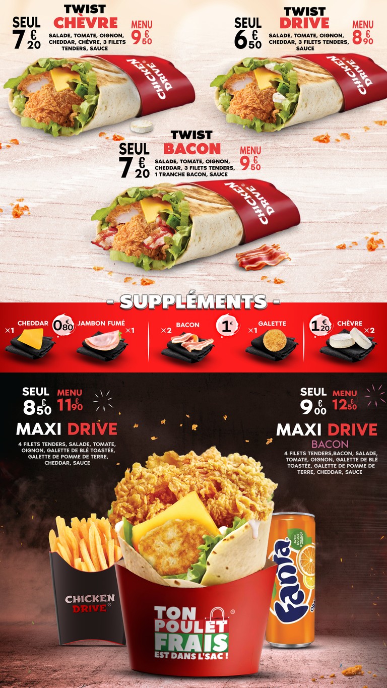 Chicken Drive Aubervilliers menu 5