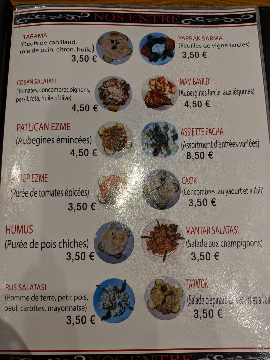 El Pachá menu 1
