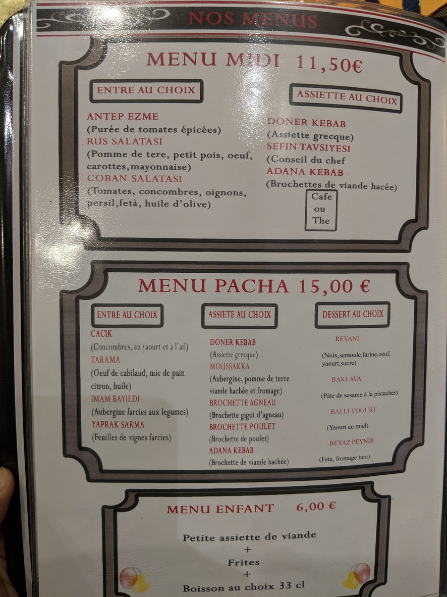 El Pachá menu 2