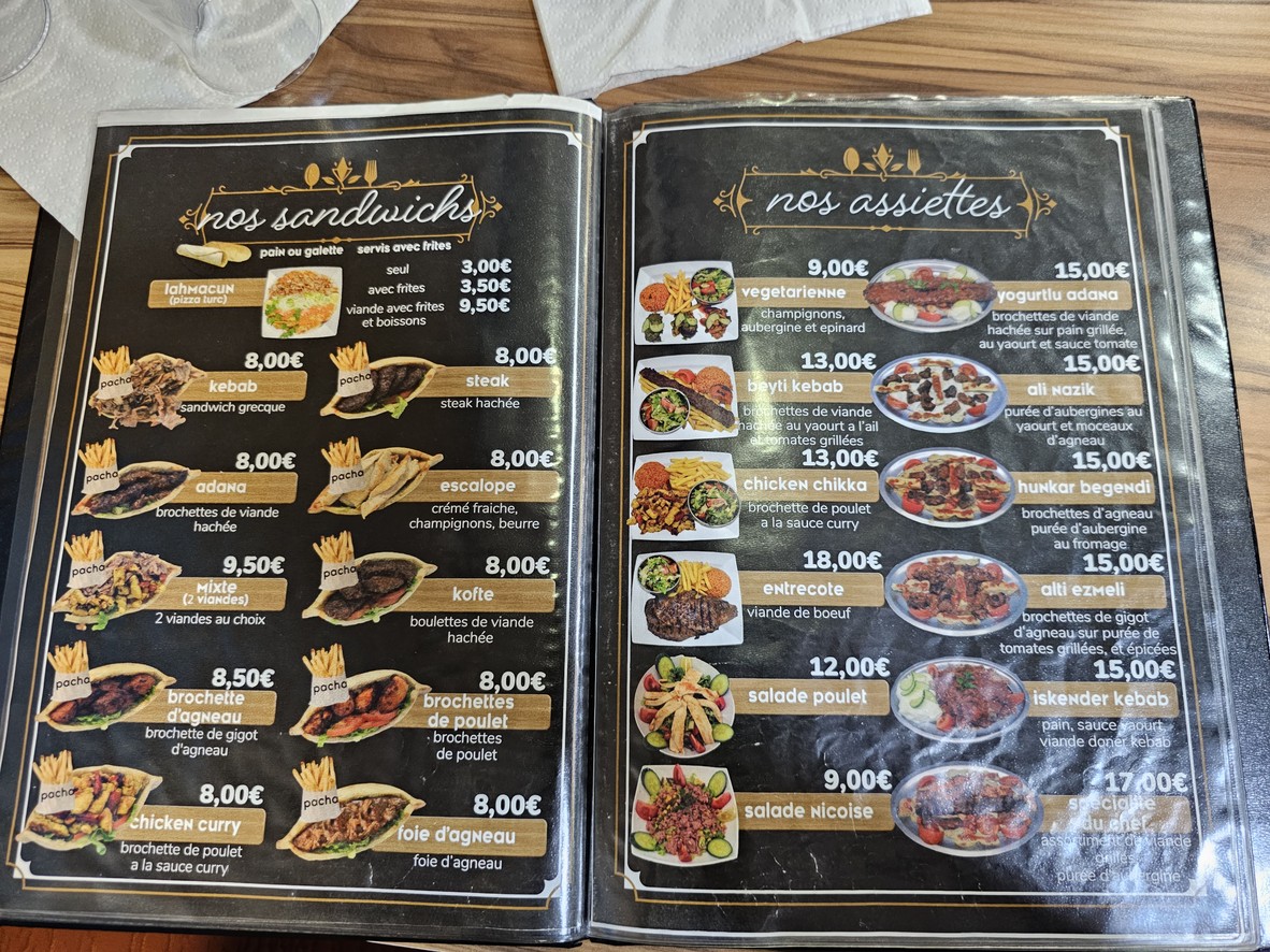 El Pachá menu 3