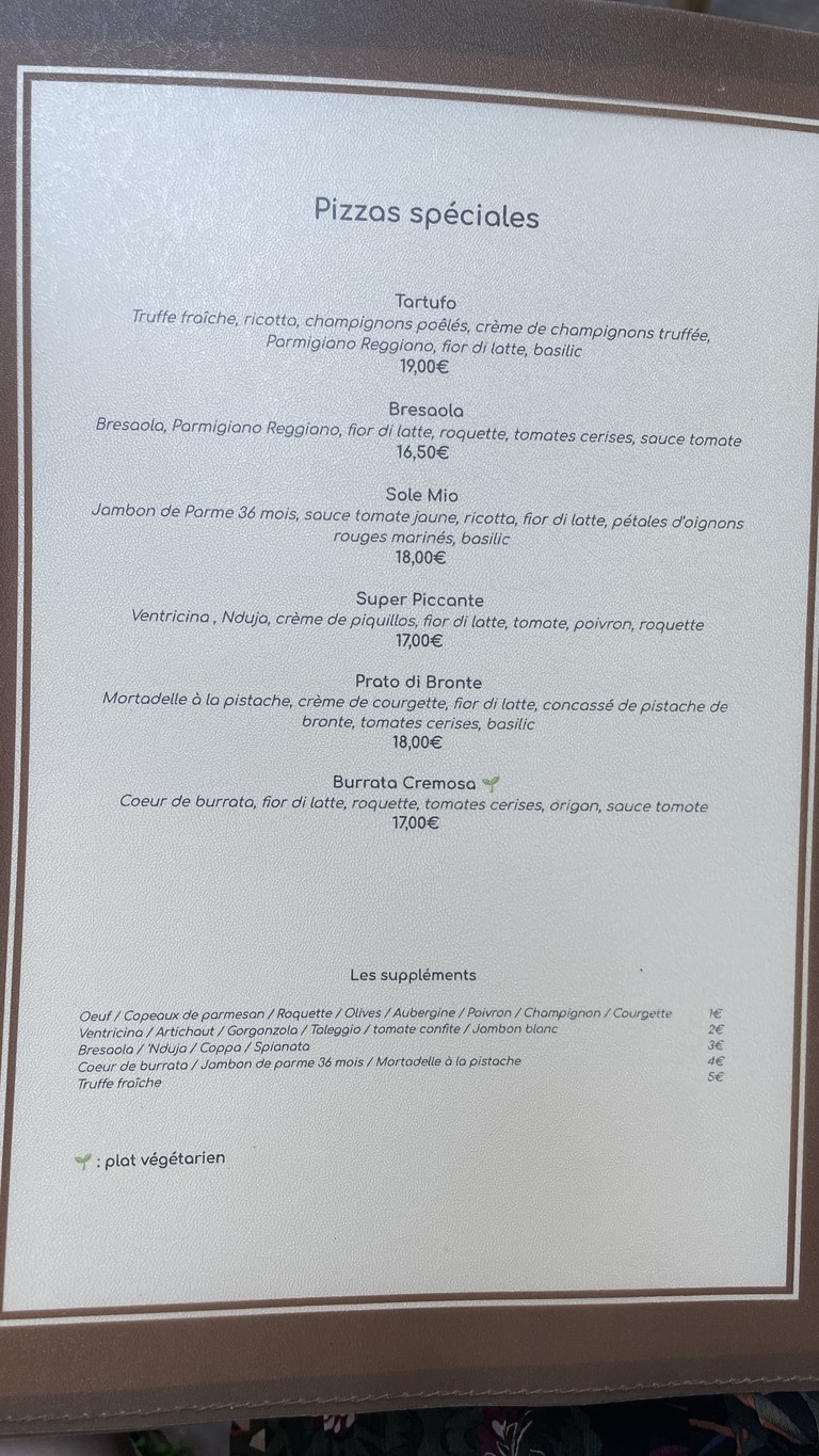 Bacioni menu 2