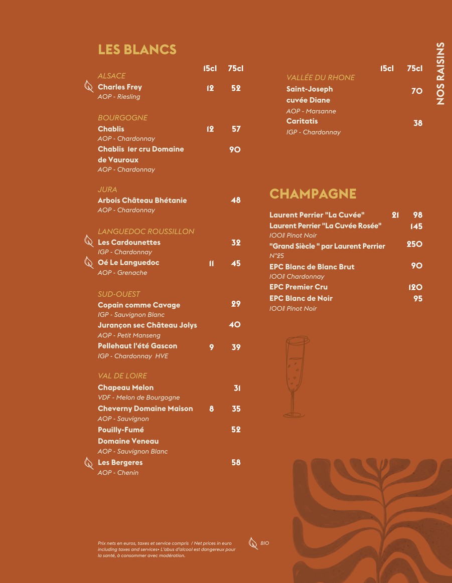 Ariette - restaurant & bar menu 4