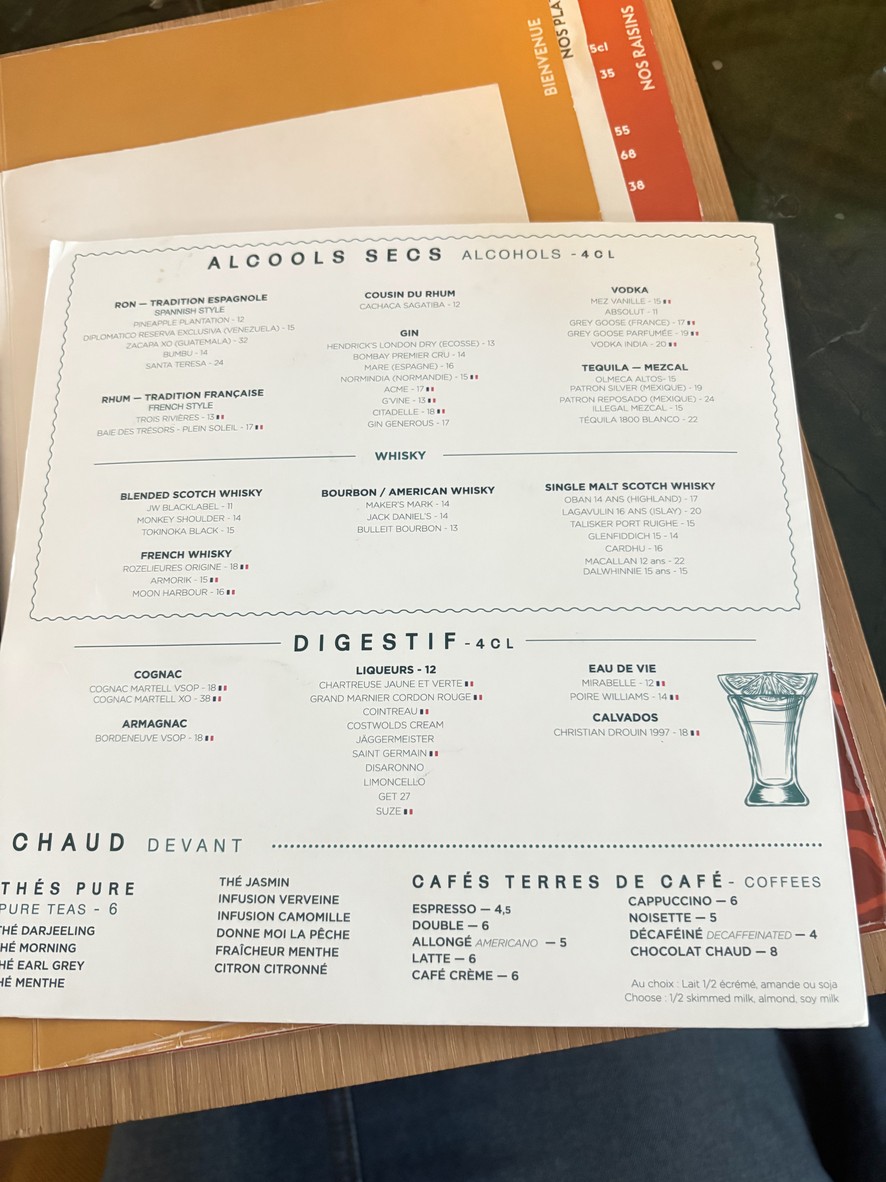 Ariette - restaurant & bar menu 7