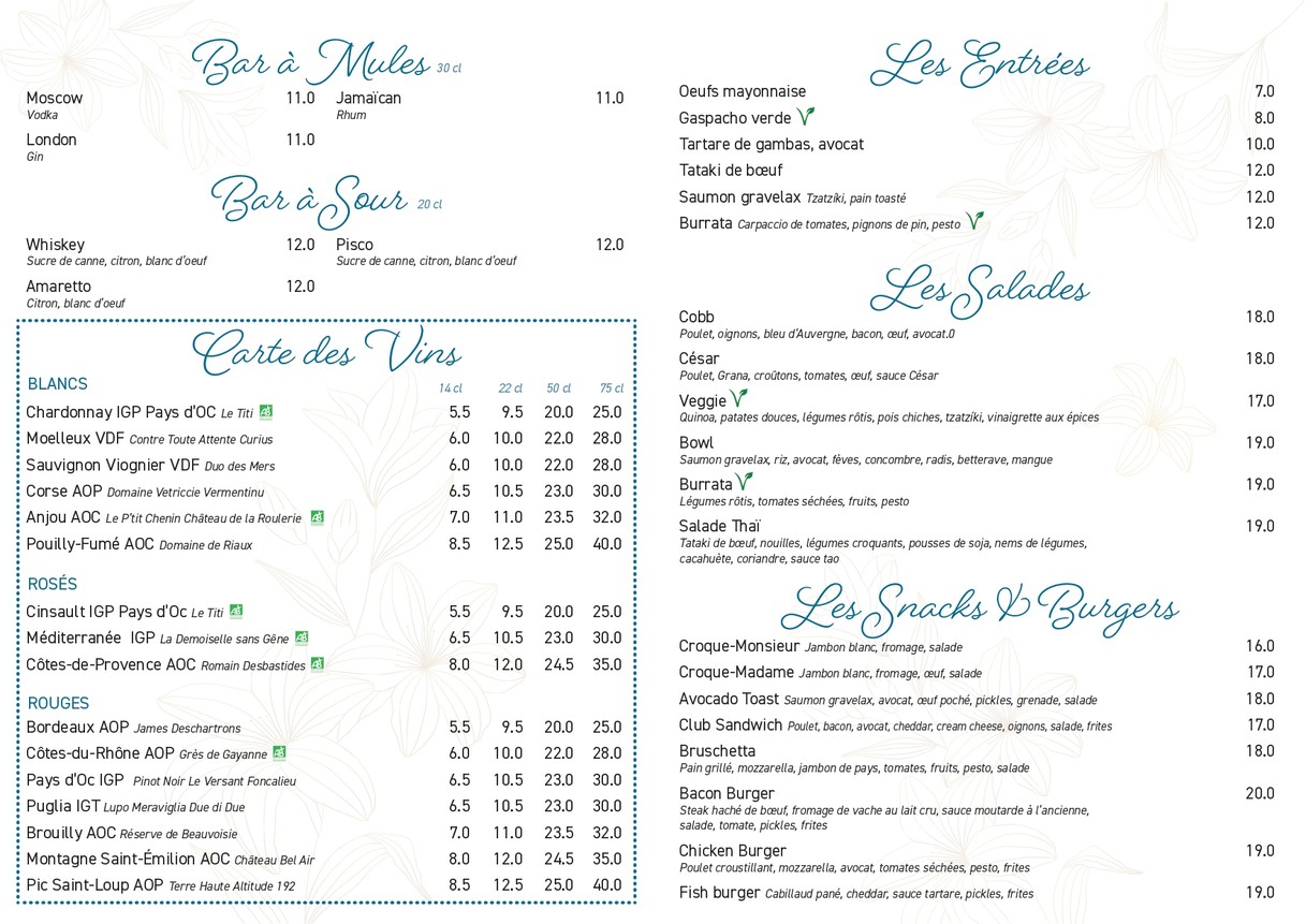 Dudule menu 1
