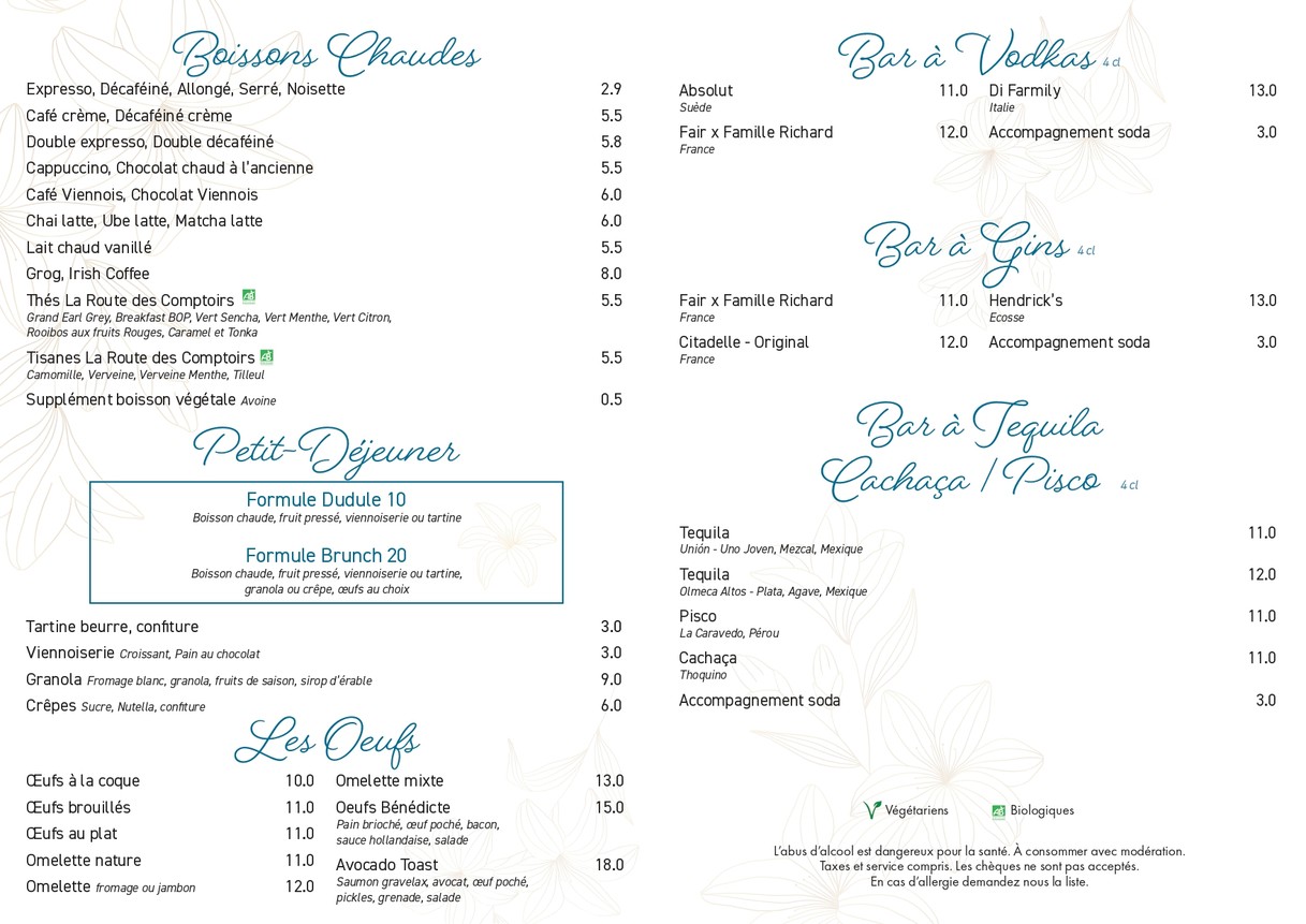 Dudule menu 4