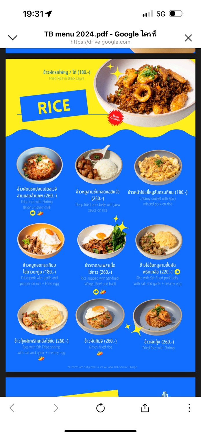 Throwback.bkk Rooftop Bar menu 5
