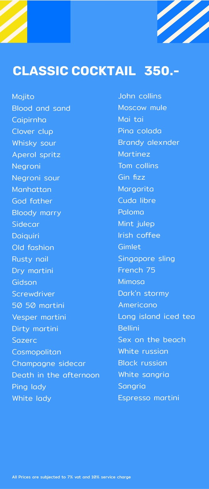 Throwback.bkk Rooftop Bar menu 6