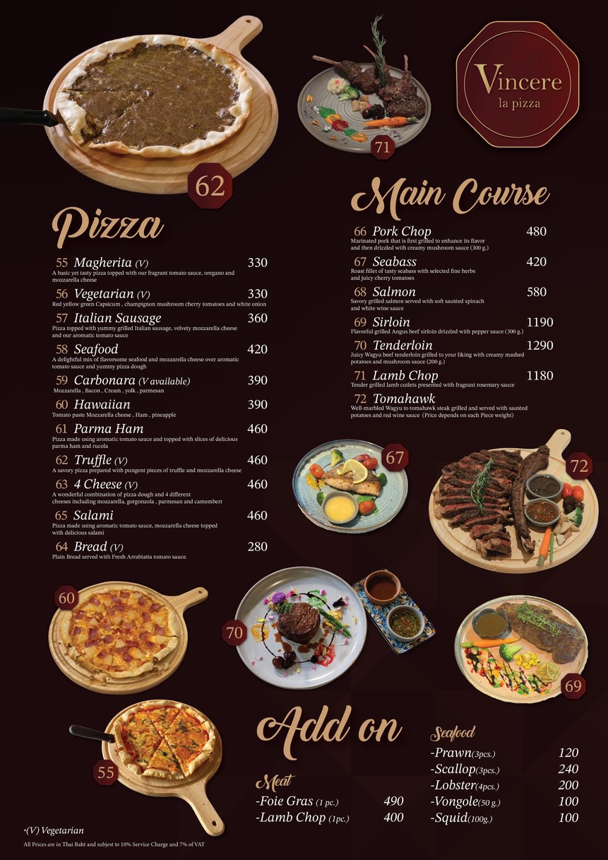 Wìncheli La Pīsà menu 2