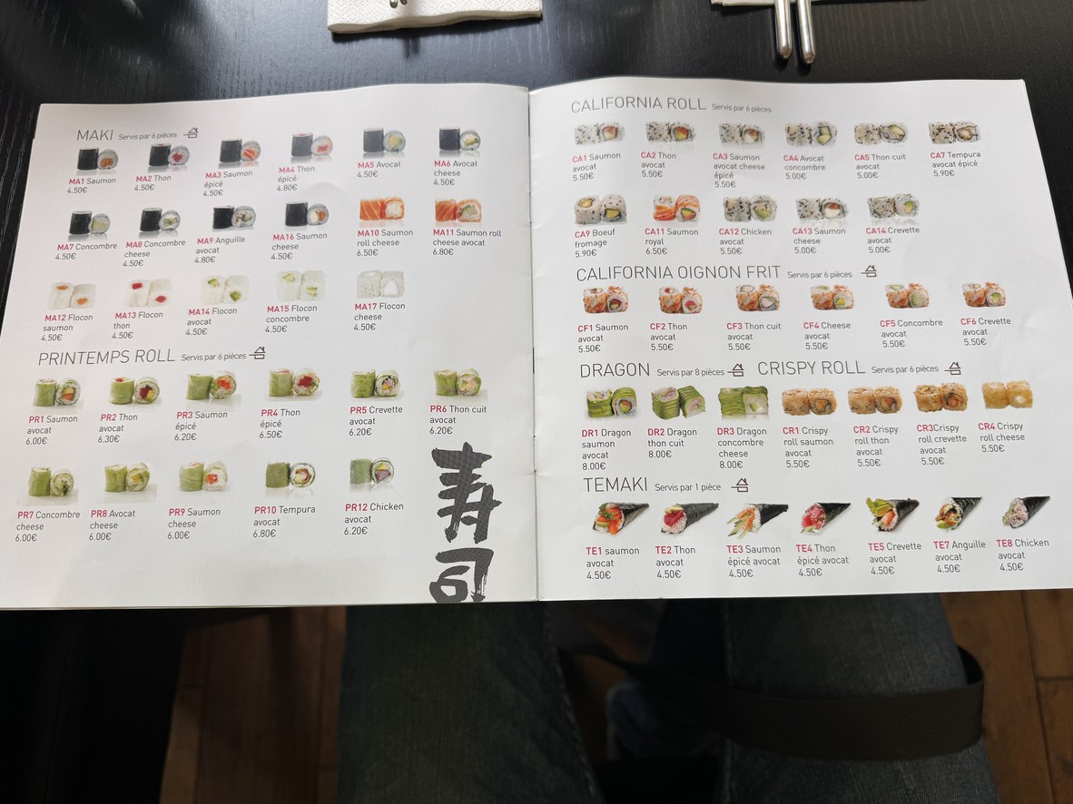 Oishi Sushi menu 3