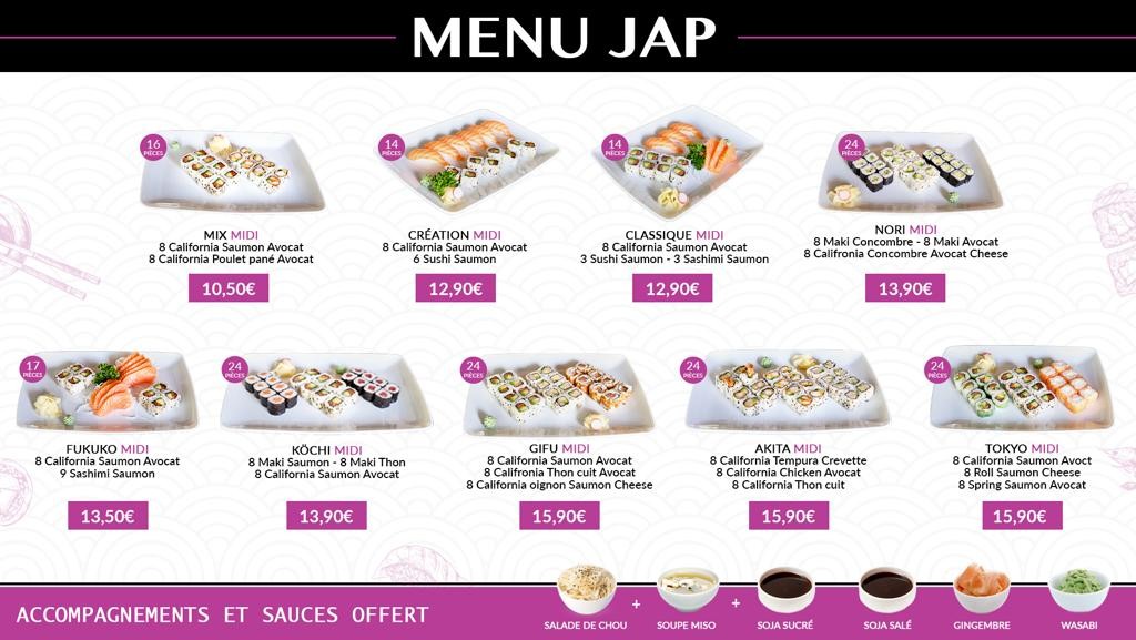 Susheat menu 2