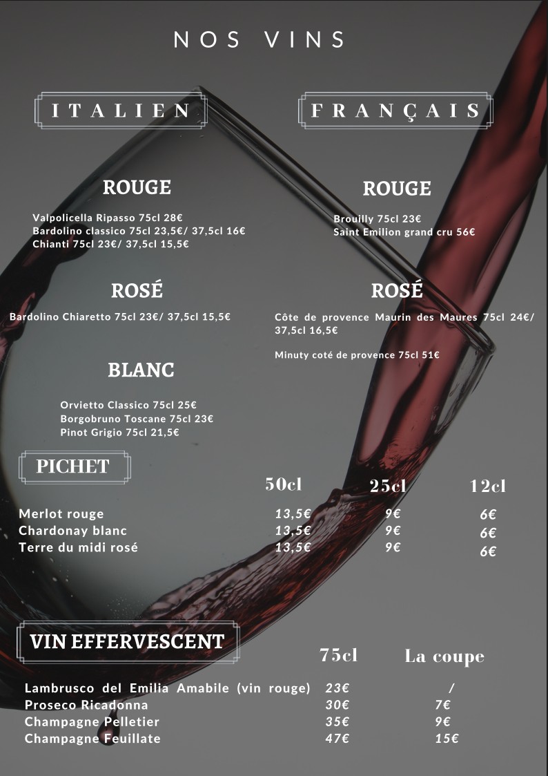 Pizzeria Santa Maria menu 5