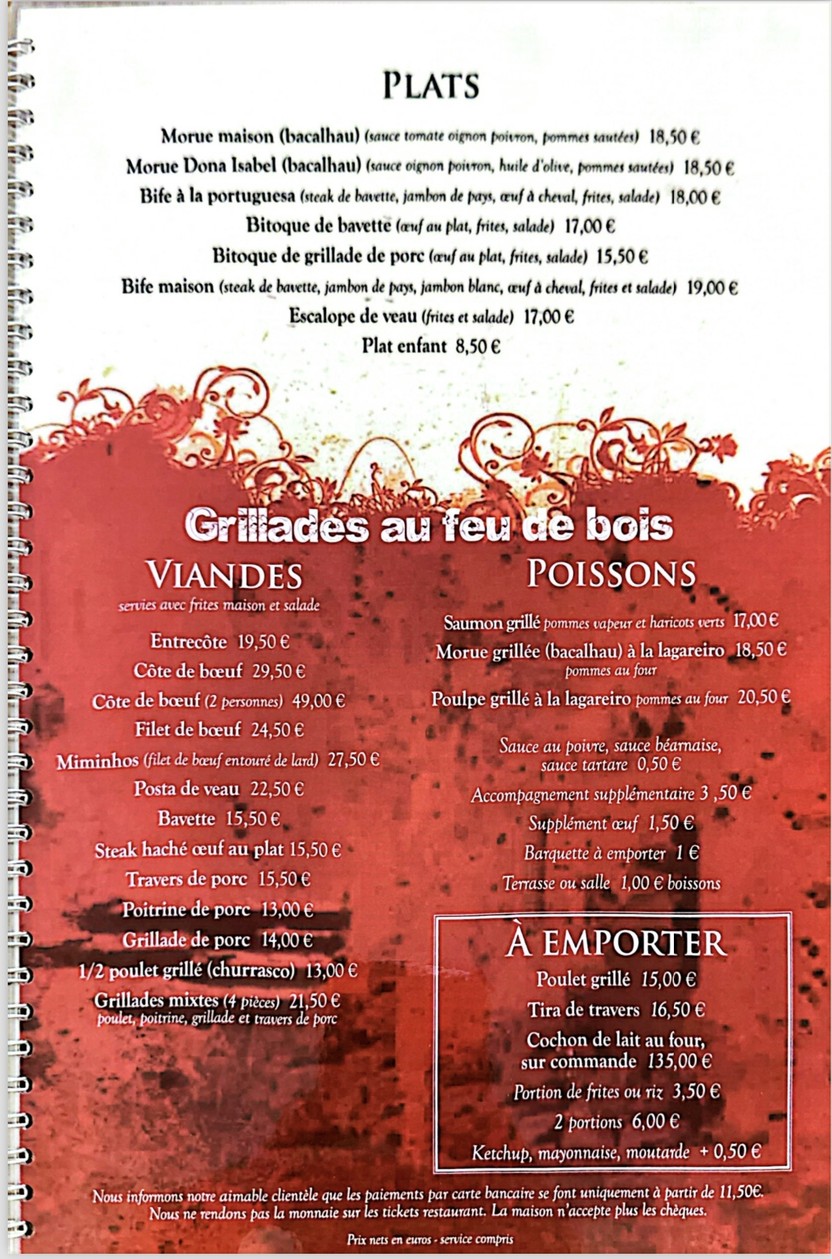 O Argoselo menu 2