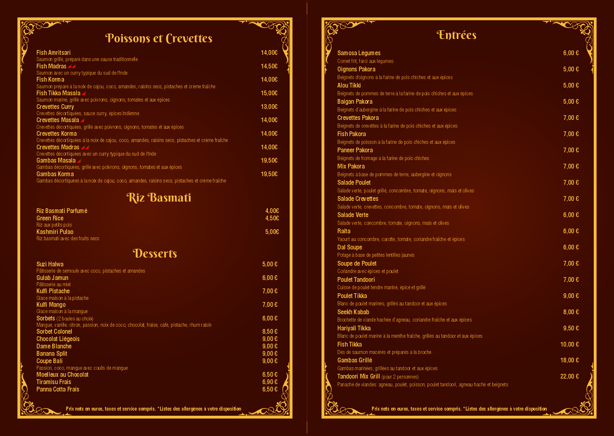 Masala Garden menu 2