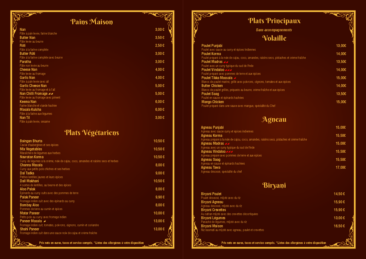 Masala Garden menu 3