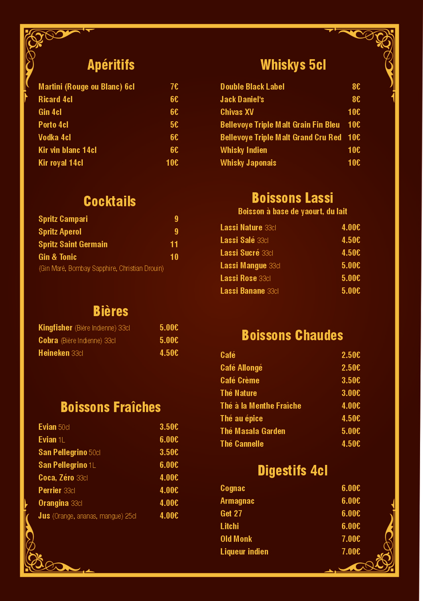 Masala Garden menu 4