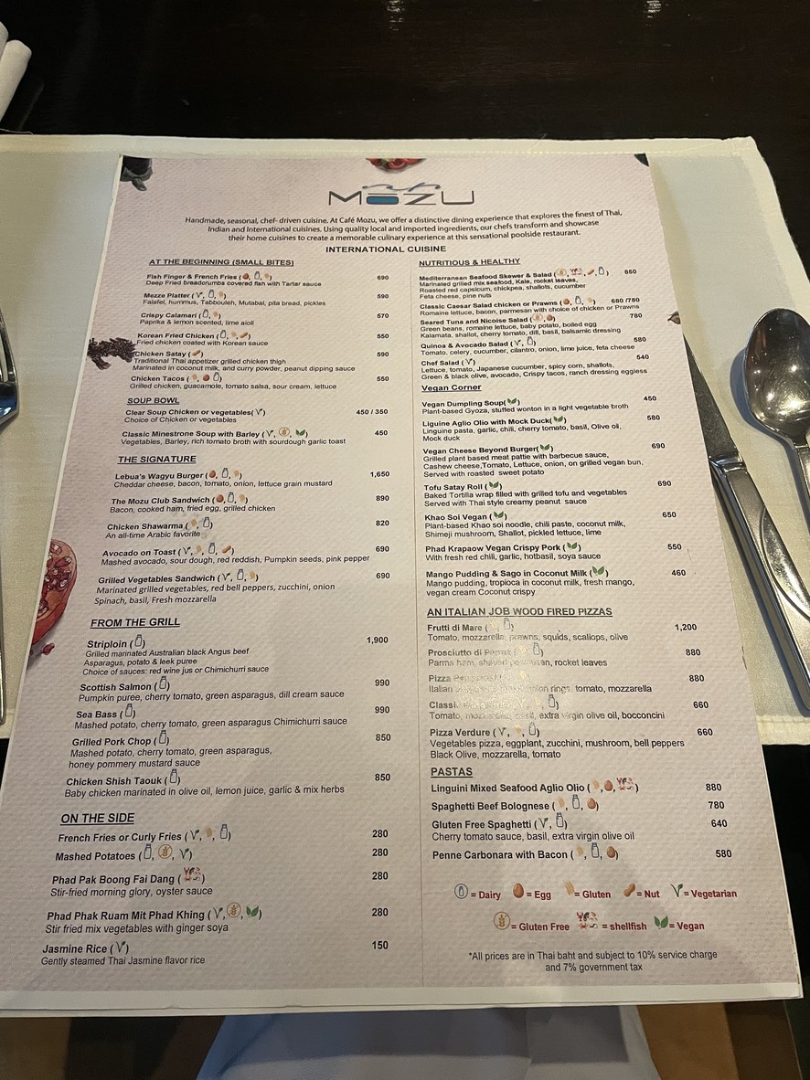 Café Mozu menu 1