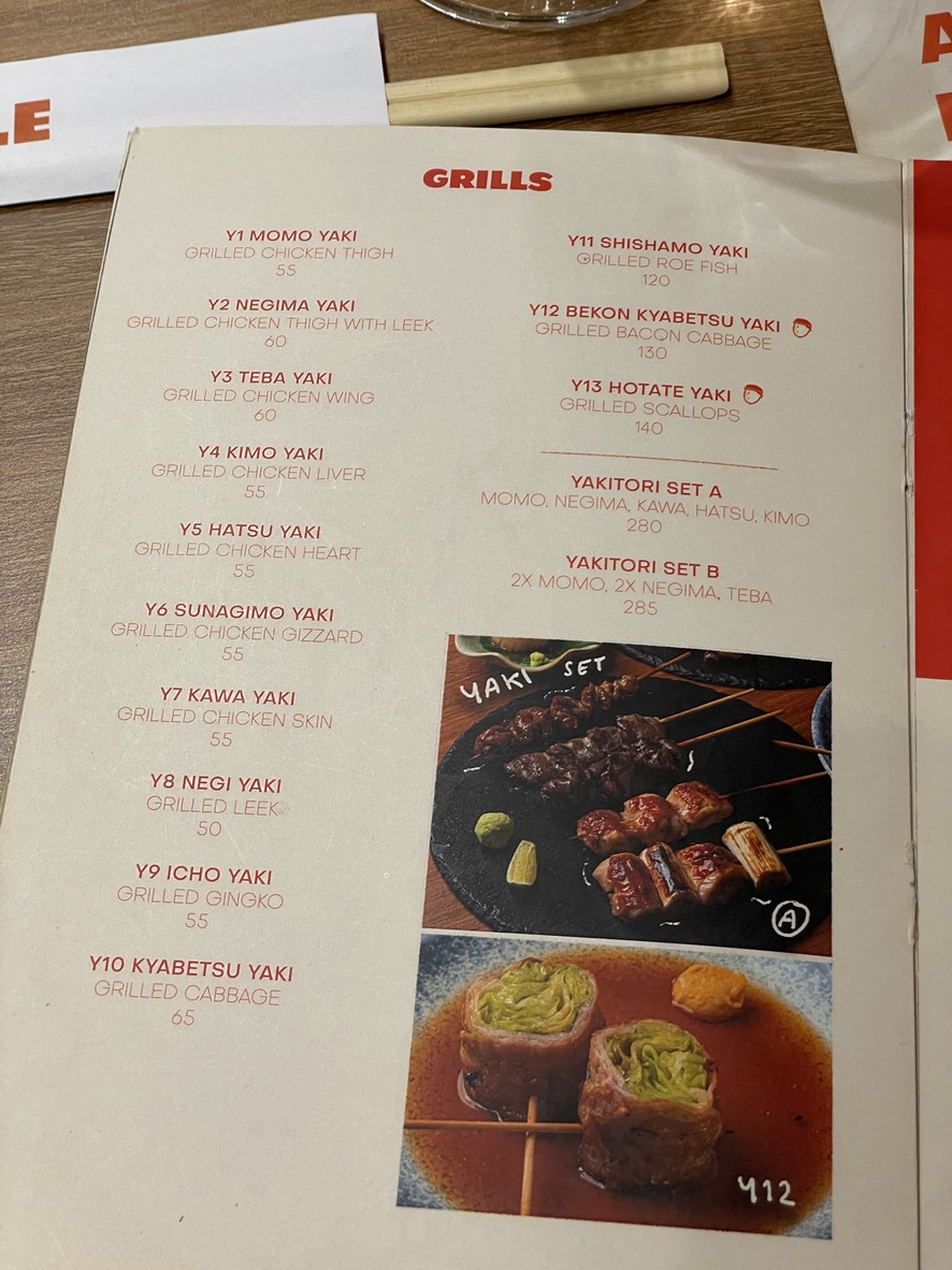 Doodle Izakaya menu 3