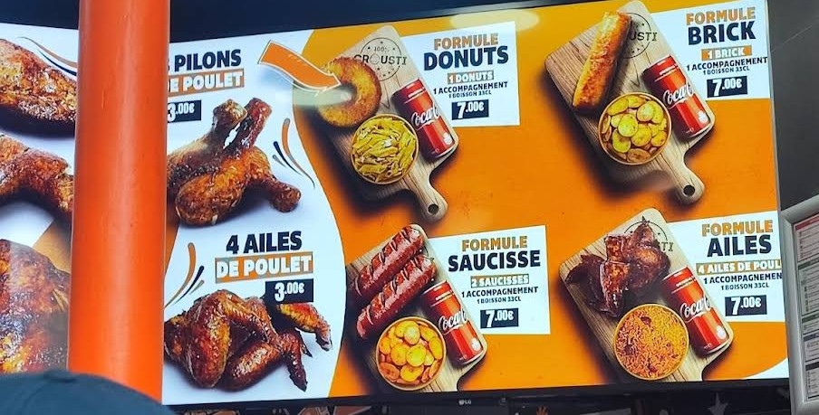 100% Crousti Original menu 4