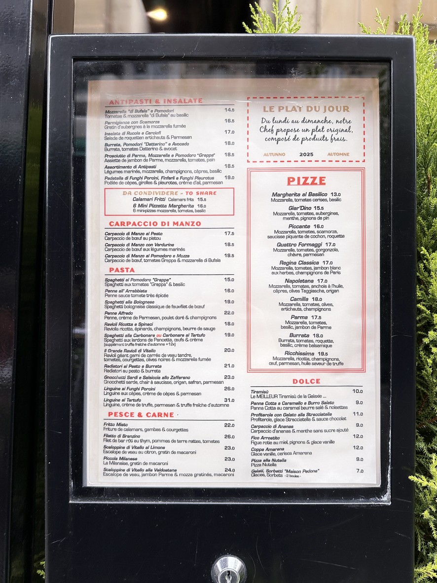 Dino menu 1