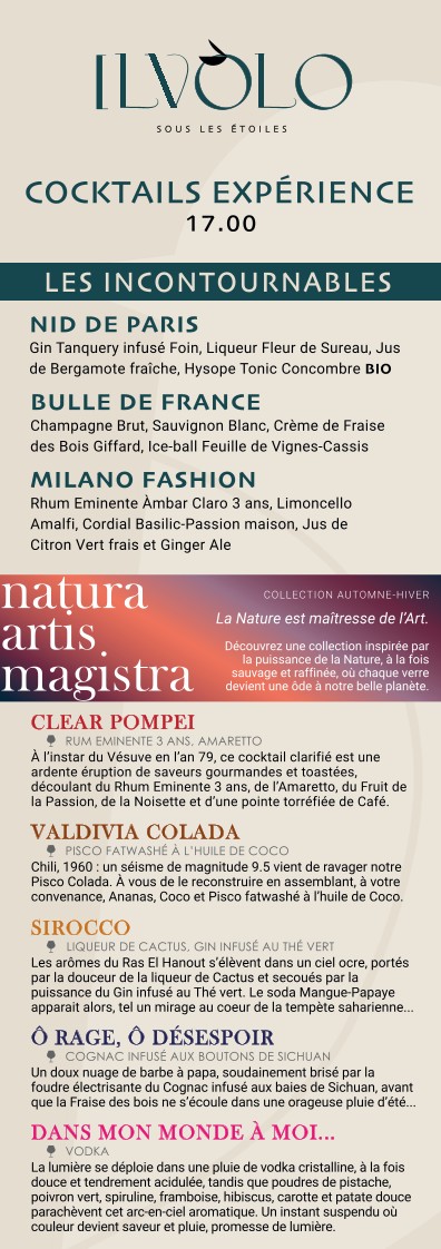 ILVOLO BAR ROOFTOP menu 4