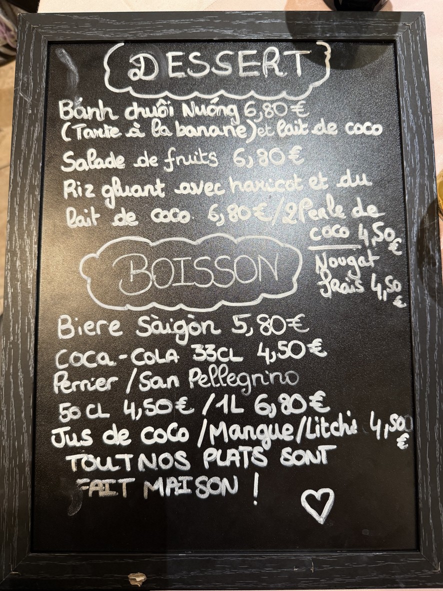 O Saigon menu 3