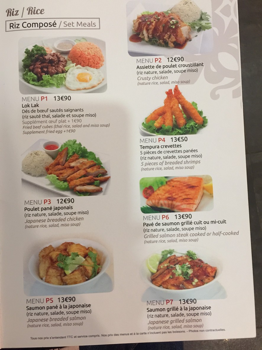 Oasie menu 4