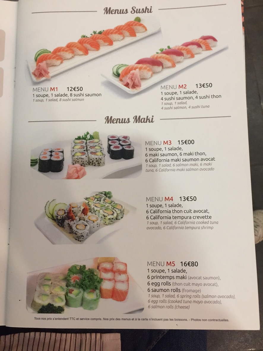 Oasie menu 5