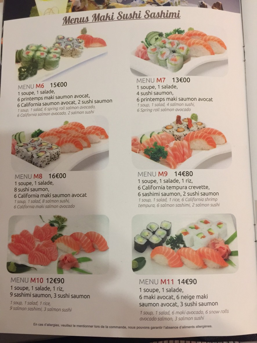 Oasie menu 6