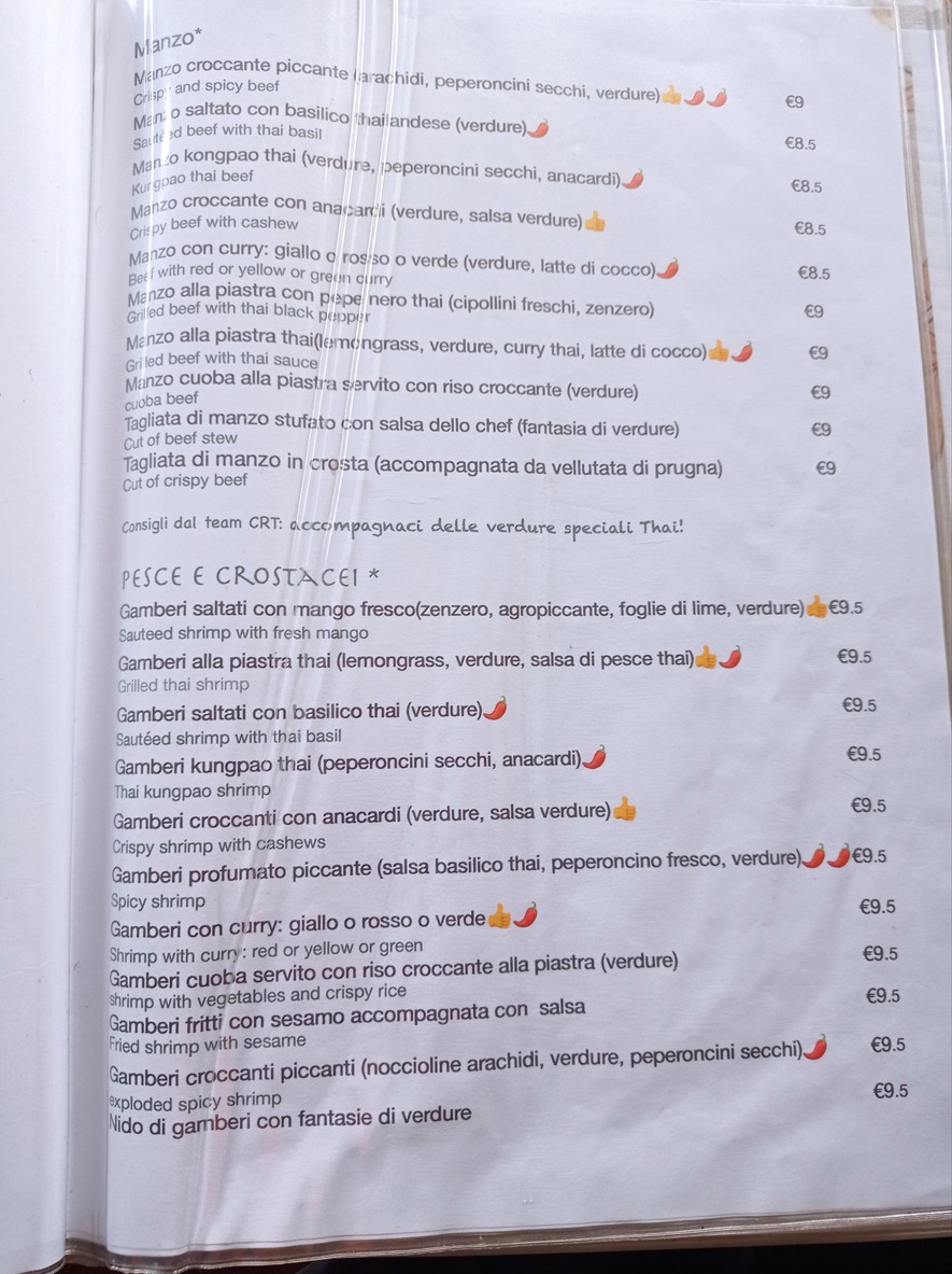 Chekiang Royal Thai menu 3