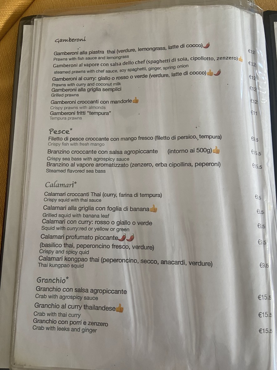 Chekiang Royal Thai menu 5