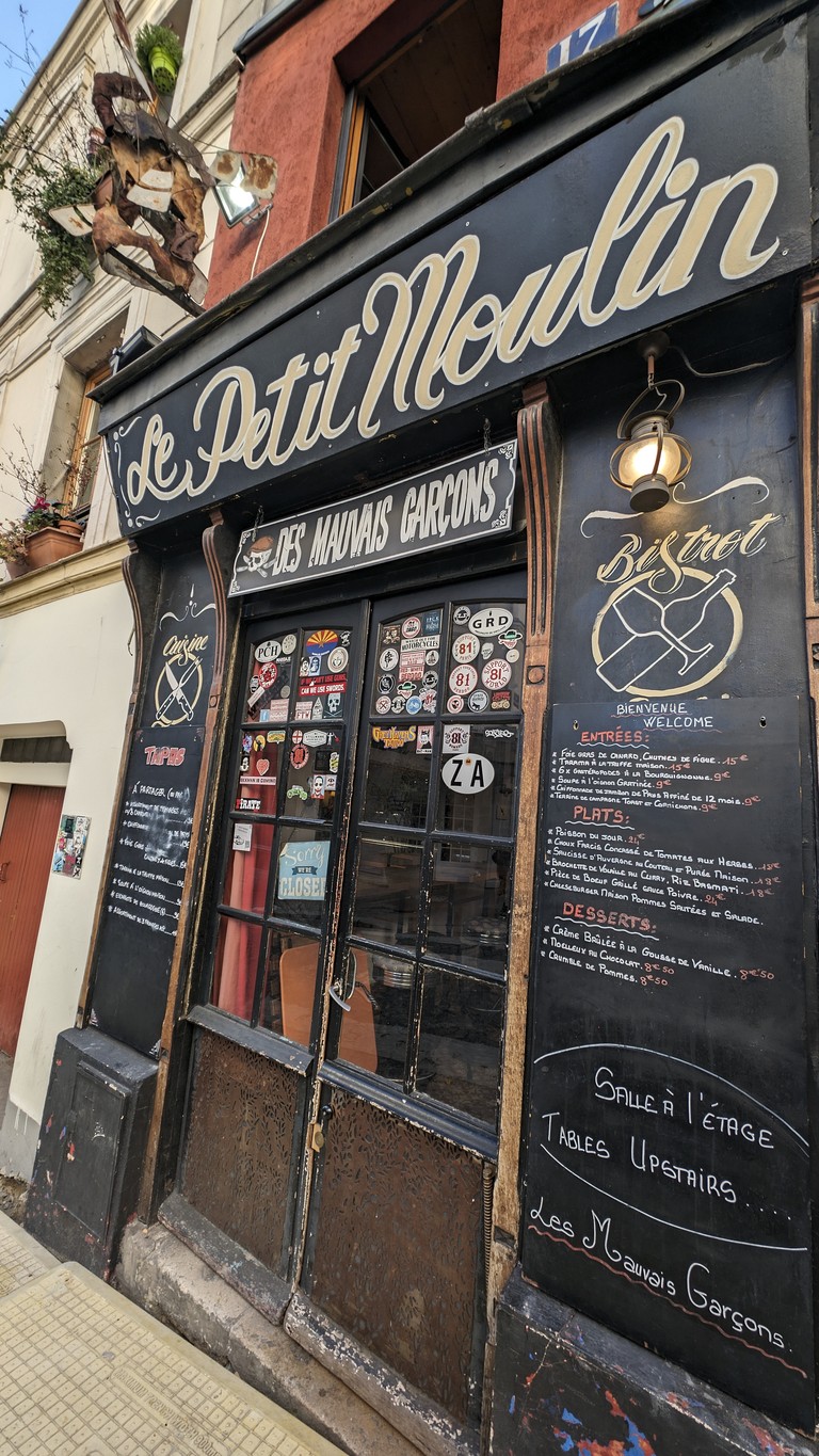 Le Petit Moulin menu 1