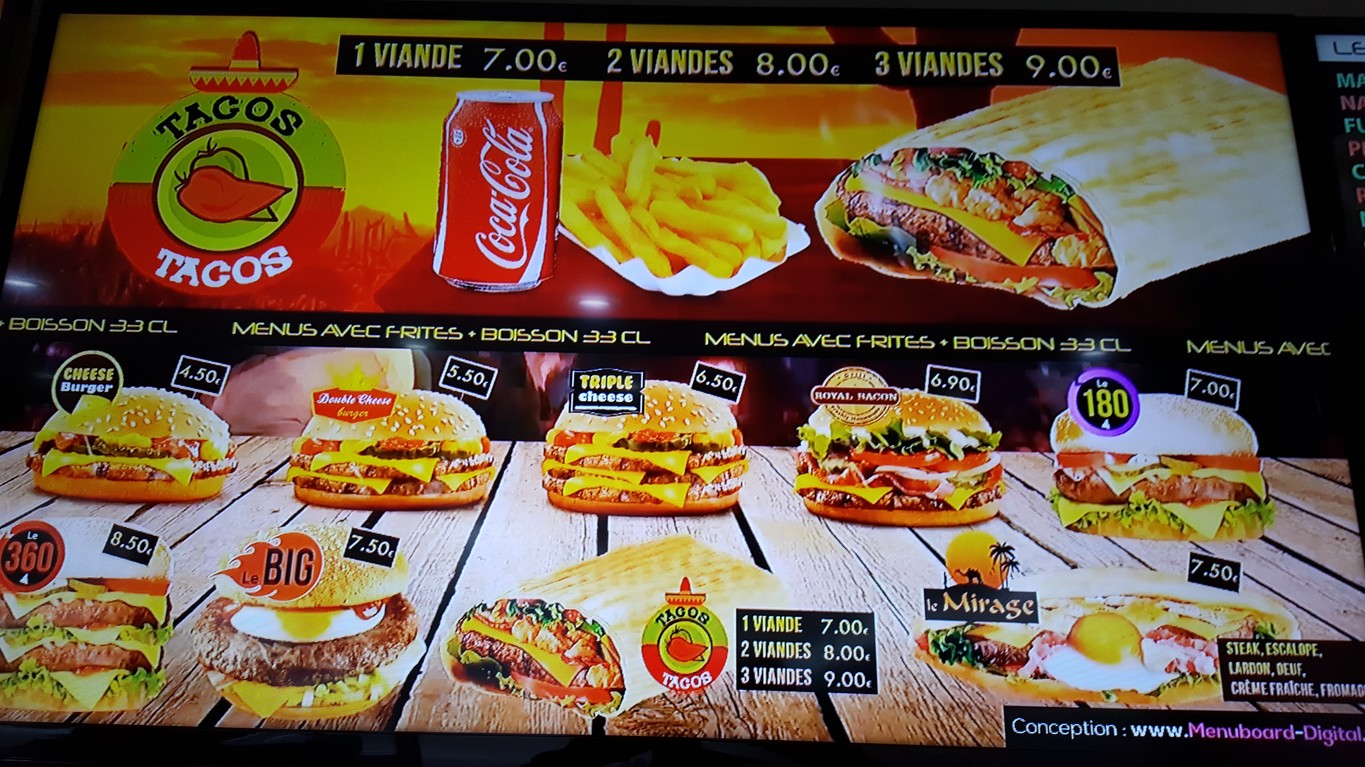 Le Mirage menu 3