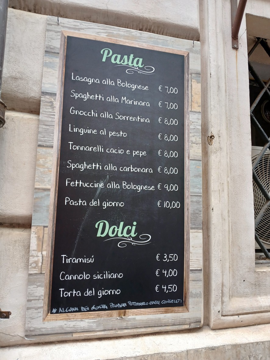 Scialla The Original Street Food menu 2