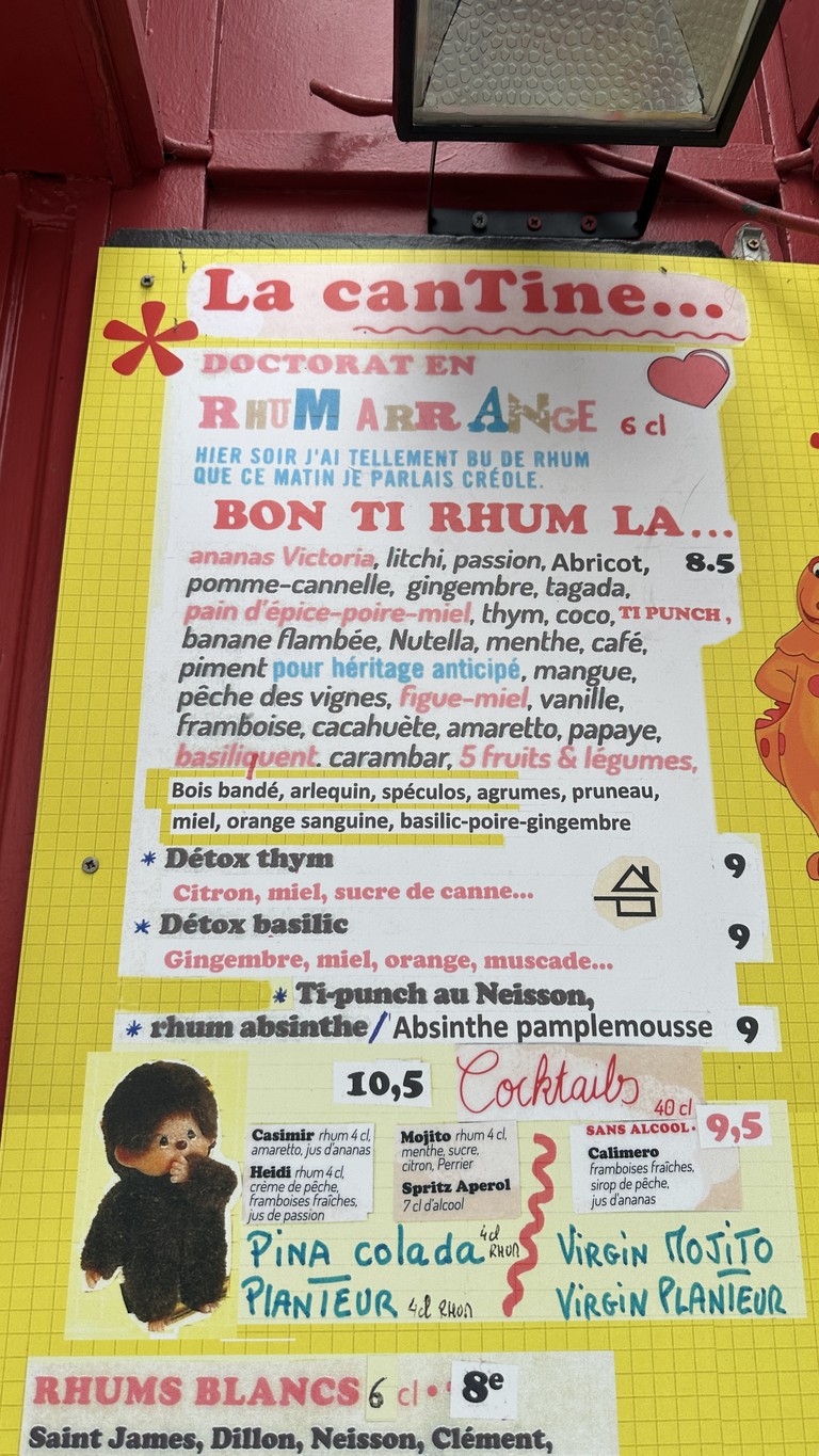 La Cantine menu 4