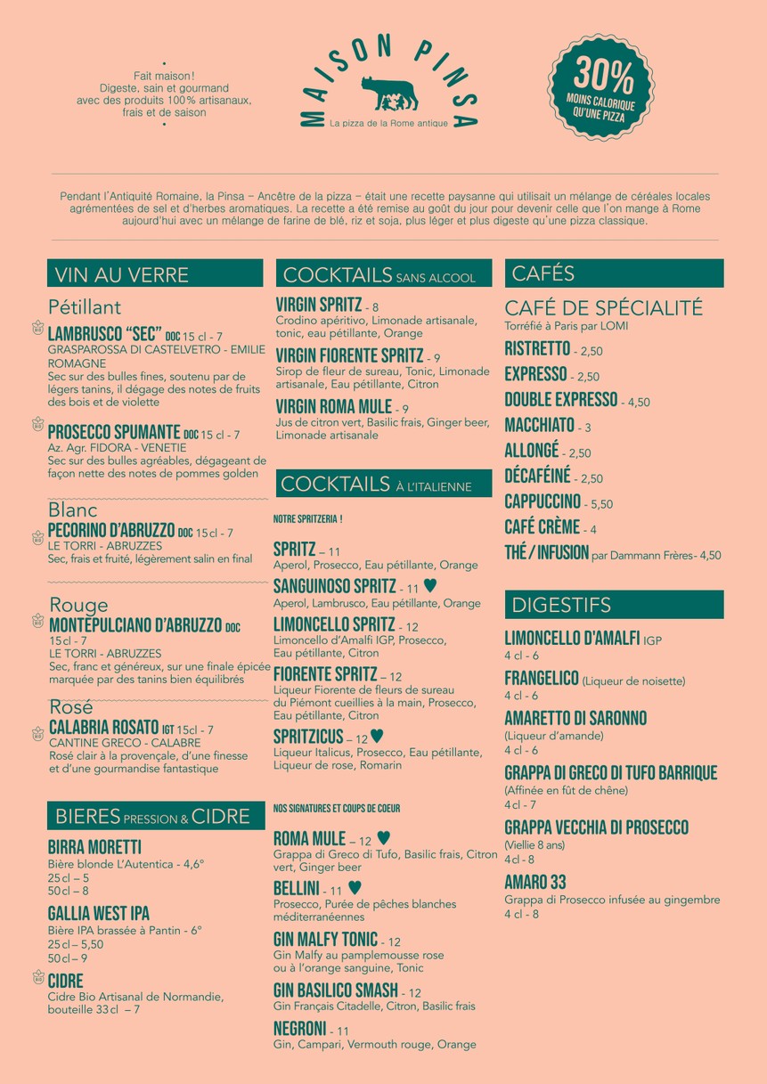 메종 핀사 그랑 불르바르 menu 3