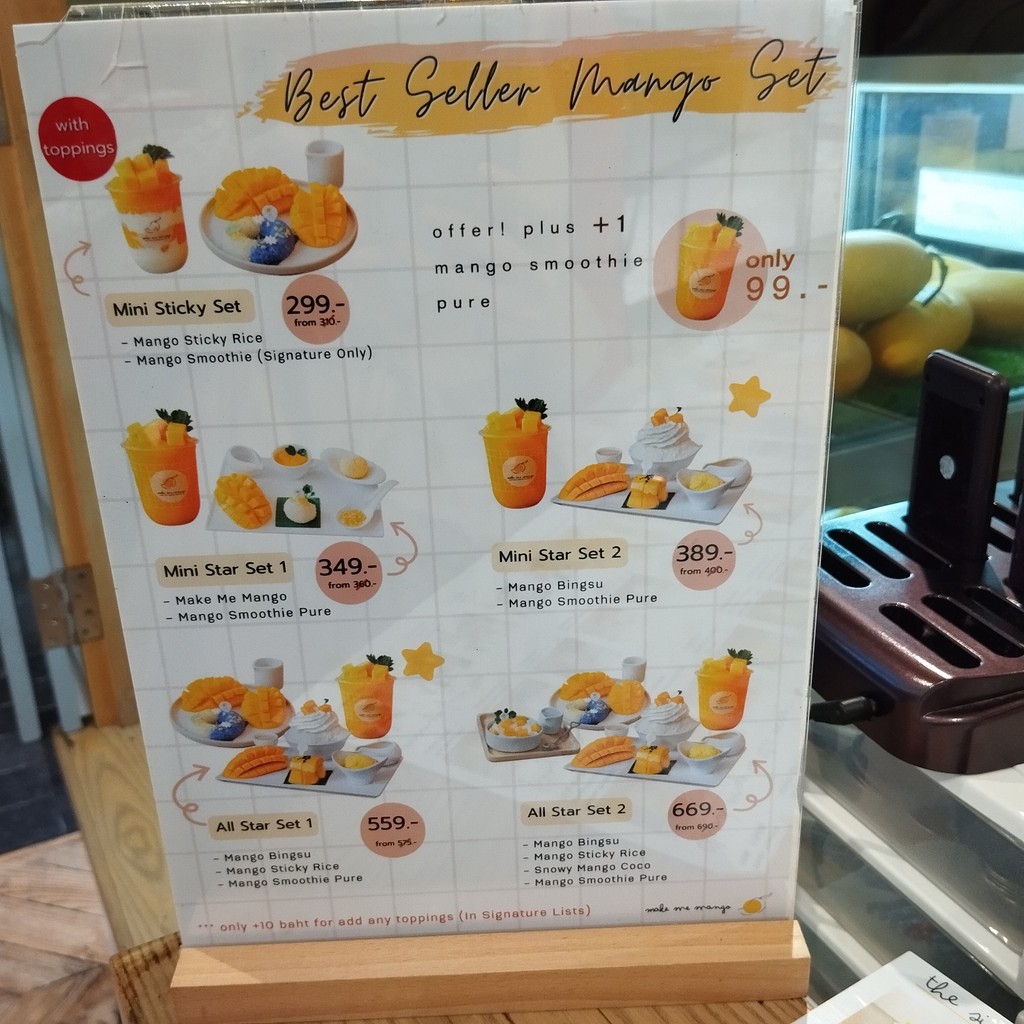 Make Me Mango Asiatique menu 1