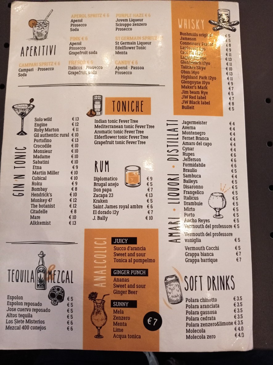 Craft House menu 1