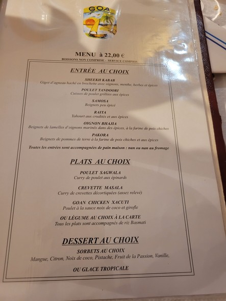 Indian Restaurant Goa